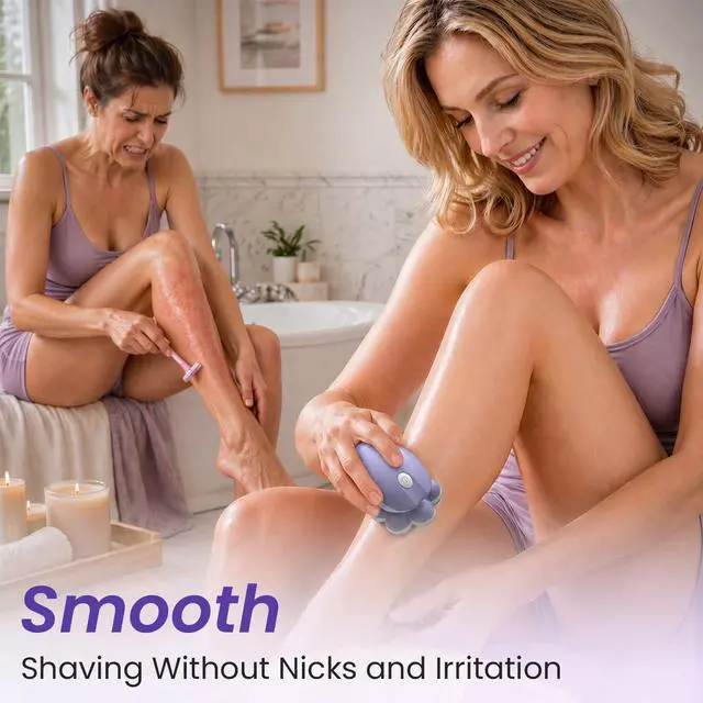 Alt view image 3 of 7 - 7D Electric Razors for Women Legs, Silky-Smooth Full Body Shaver