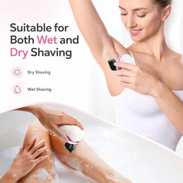 Alt view image 5 of 7 - Electric Razors for Women, 7D Electric Shaver for Women, 5 in 1 Lady Shavers, Wet/Dry Bikini Trimmer for Women, Rechargeable Facial Hair Removal, Painless Face Razor for Arms Legs Armpit Pubic Area