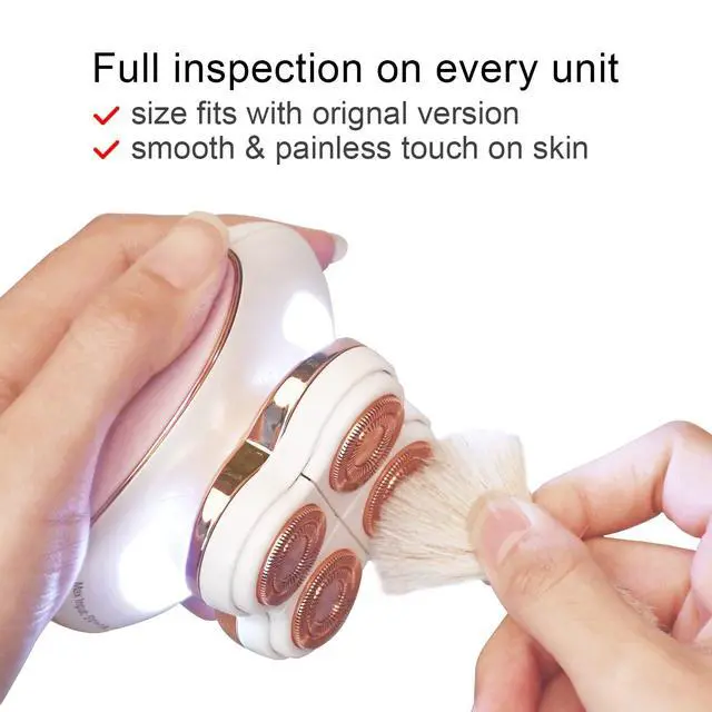 Alt view image 2 of 4 - Women Legs Replacement Heads for Flawless Legs Shaver, 2 Pack