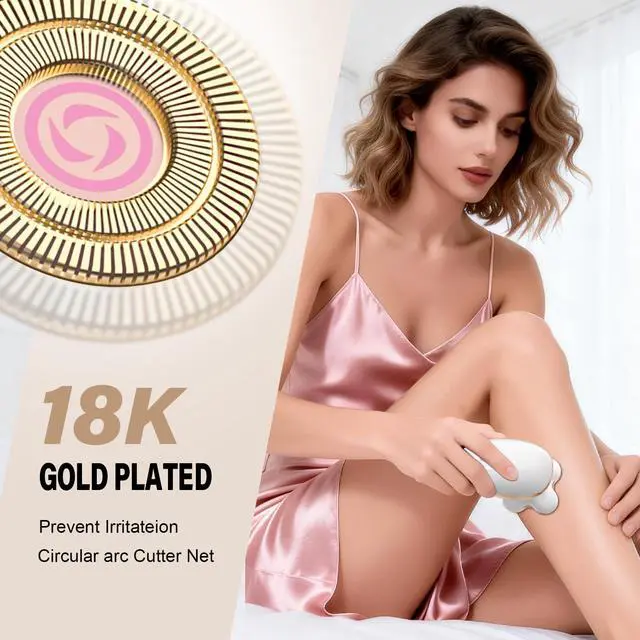 Alt view image 3 of 7 - Electric Razors for Women, 18K Hypoallergenic Blades, for Sensitive Skin