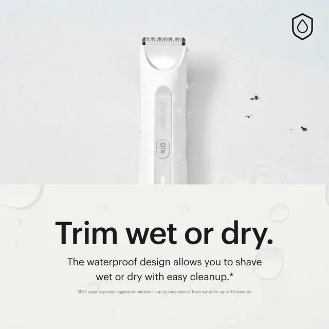 Alt view image 3 of 7 - The Lawn Mower® 3.0 Plus - Groin, Body & Bikini Hair Trimmer, Updated SkinSafe® Trimmer Blade, Waterproof Wet/Dry Groomer, USB-C Rechargeable, Mens & Women's Wireless Shaver, White Hot