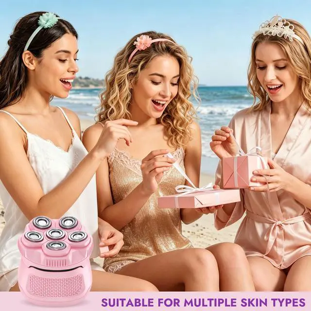 Alt view image 7 of 7 - Electric Razor for Women, Painless Body Hair Shaver Cordless Bikini Trimmer