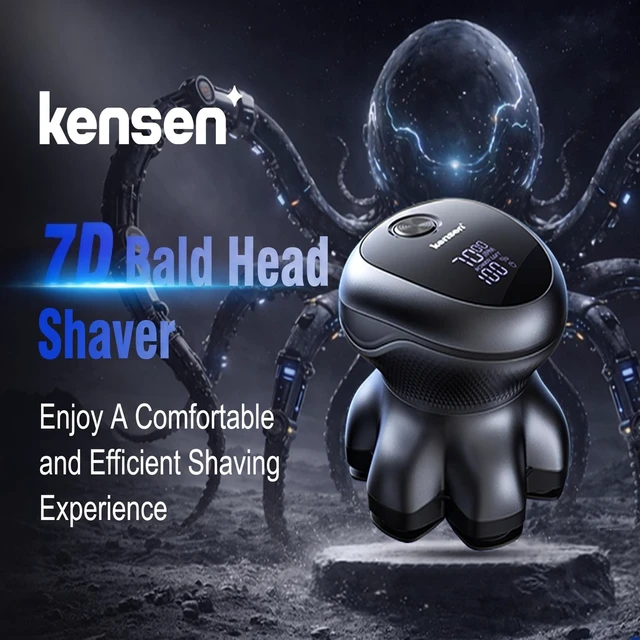 Alt view image 5 of 7 - PRO 7D Head Shaver for Bald Men - 2026 New Electric Bald Head Shaver | Dual Speed Power, 7D Floating Magnetic Shaver Head, Smooth Close Shave, IPX6 Waterproof, Wet/Dry Use, LED Display,Travel Lock