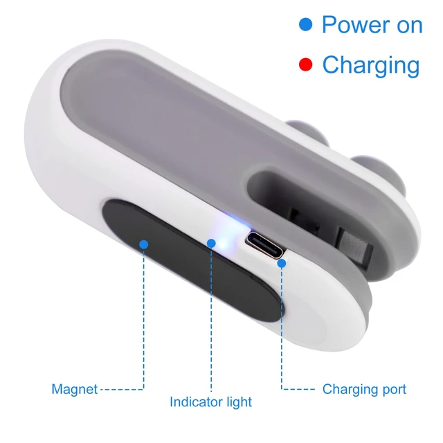 Alt view image 4 of 7 - Mini Bag Sealer, 2 in 1 Bag Sealer And Cutter Magnet Rechargeable Sealing Machine Portable Handheld Heat Vacuum Sealer Mini Bag Resealer for Plastic Bags Food Storage Bags (White)