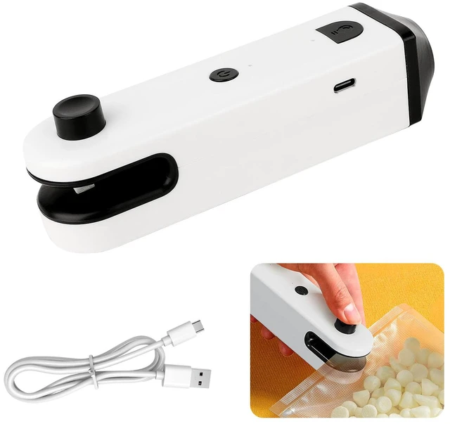 Main image of 4-in-1 Portable Mini Bag Sealer, USB Rechargeable Handheld Heat Sealer | with Cutter, LED Flashlight & Bottle Opener, Resealer for Chip Snack Plastic Bags, Kitchen Food Storage Travel Camping