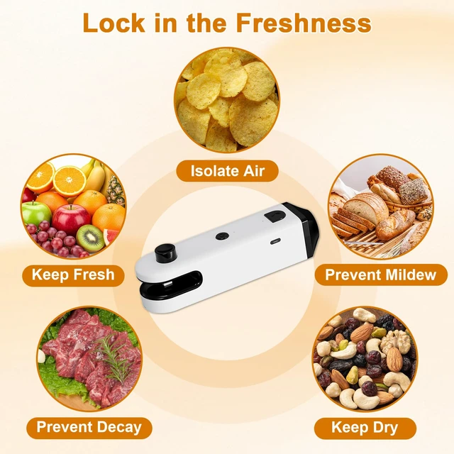 Alt view image 6 of 7 - 4-in-1 Portable Mini Bag Sealer, USB Rechargeable Handheld Heat Sealer | with Cutter, LED Flashlight & Bottle Opener, Resealer for Chip Snack Plastic Bags, Kitchen Food Storage Travel Camping