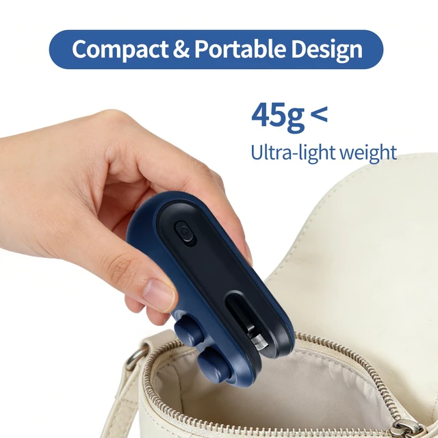 Alt view image 7 of 7 - Mini Bag Sealer, 2 in 1 Heat Sealers with Cutter and Magnet | Portable Handheld Chip Bag Sealers, Rechargeable Plastic Sealers for Snacks & Food Storage