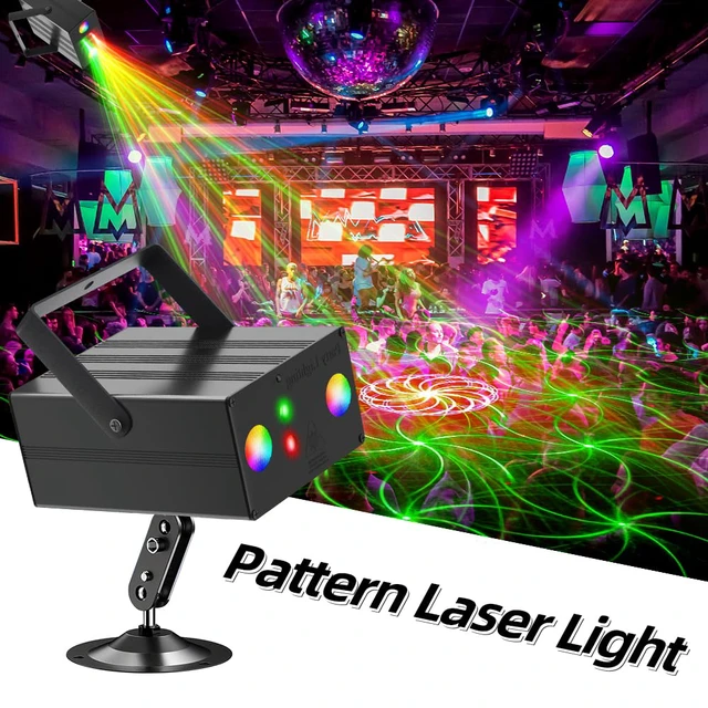 Alt view image 4 of 7 - Party Disco Ball Light Dj RGB Strobe Lights LED Projector | Sound Activated Stage Lights rave lights for Parties Xmas Club Bar Gift Birthday Rave, Film Stage Lighting Apparatus.