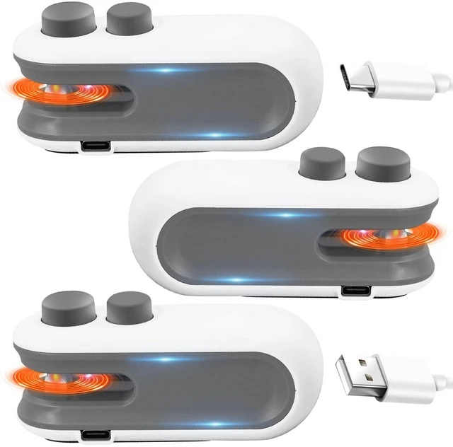 Main image of 2in1 Mini Bag Sealer With Cutter And Magnet- Heat Seal & Cutter, Portable Handheld Chip Bag Sealer for Snacks, Candies & Food Storage (White, 3 PACK)