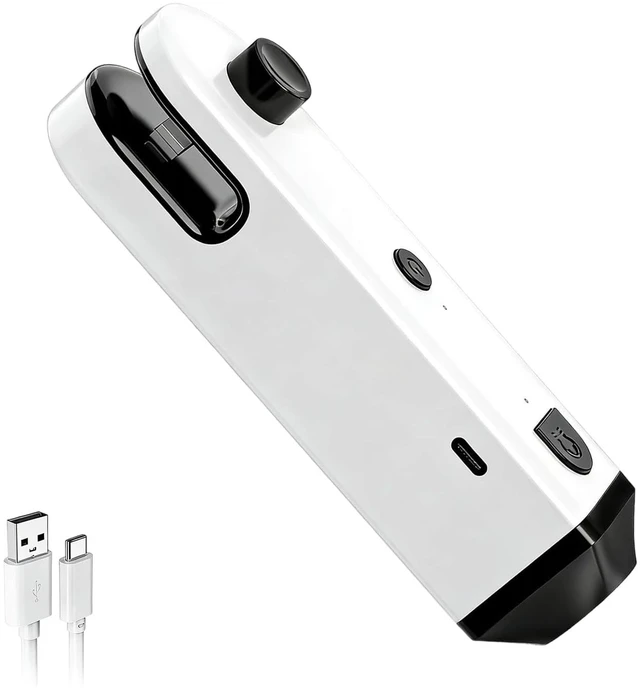 Main image of 5 in 1 Mini Bag Sealer with Cutter, Flashlight & Bag Opener&corkscrew, USB C Rechargeable Handheld Heat Sealer with Magnet, Portable Resealer for Plastic Snack Bags Food Storage