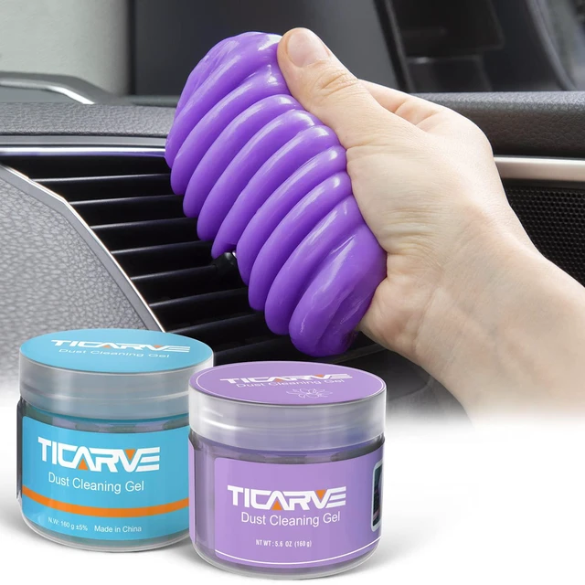 Main image of 2Pack Cleaning Gel for Car Cleaning Putty Car Slime for Cleaning Car Detailing Putty Detail Tools Car Interior Cleaner Automotive Car Cleaning Kits Keyboard Cleaner Blue Purple (320g/11.2oz)