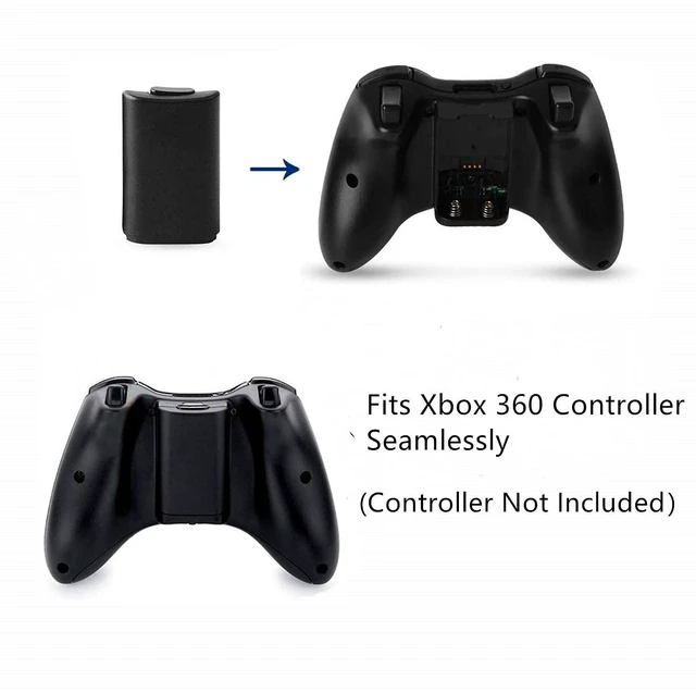 Alt view image 5 of 5 - 4 Pack Battery Box/Battery Cover for Microsoft Xbox 360 Wireless Controller