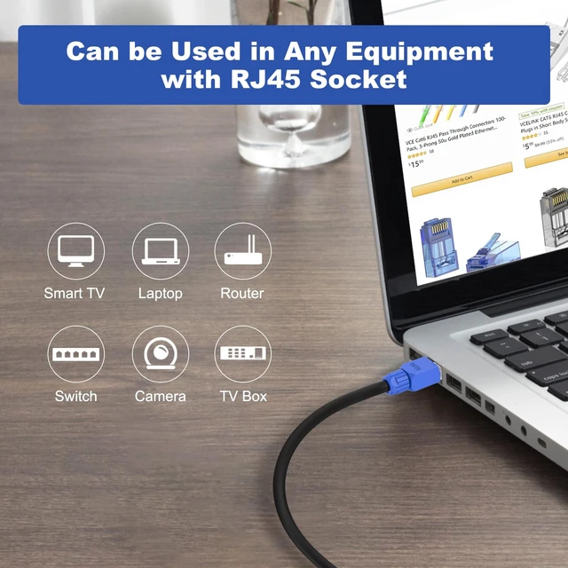 Alt view image 7 of 7 - Cat6 Tool-Free RJ45 Connector 6-Pack, Gold-Plated, UTP 23-26AWG | 23-26 AWG Network Cable Compatibility, Toolless Field Termination for Easy Installation 6 Pack - UTP CAT6 Blue Connector