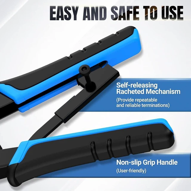 Alt view image 6 of 6 - RJ45 Crimping Tool, 8P/6P-RJ11, RJ12 Crimper Cutter Stripper AM-568R