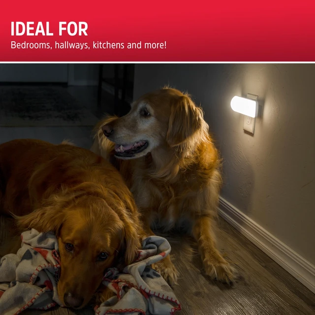 Alt view image 6 of 7 - Ultrabrite LED Light Bar, Night Light Plug into Wall | 100 Lumens, On Auto Off Switch, Bright Plug in Nightlight for Adults, Hallway, Garage, Utility Rooms and More