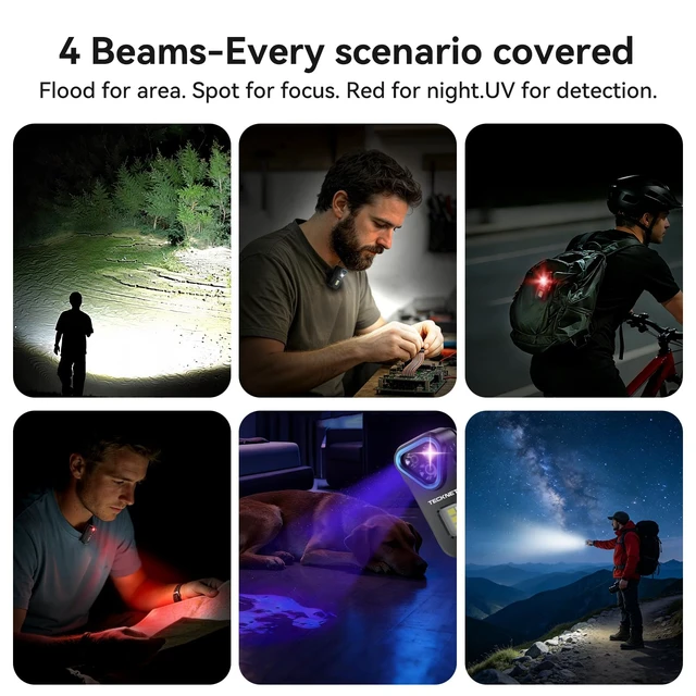 Alt view image 2 of 7 - EDC Flashlight Clip-on Light, Rechargeable Mini Pocket Flashlight | 650 Lumens, 7 Lighting Modes, Magnetic Flash Lights, IPX6 Waterproof, Small Keychain Light for Outdoor or Home Emergencies