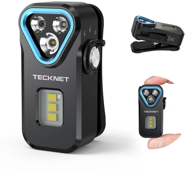 Main image of EDC Flashlight Clip-on Light, Rechargeable Mini Pocket Flashlight | 650 Lumens, 7 Lighting Modes, Magnetic Flash Lights, IPX6 Waterproof, Small Keychain Light for Outdoor or Home Emergencies