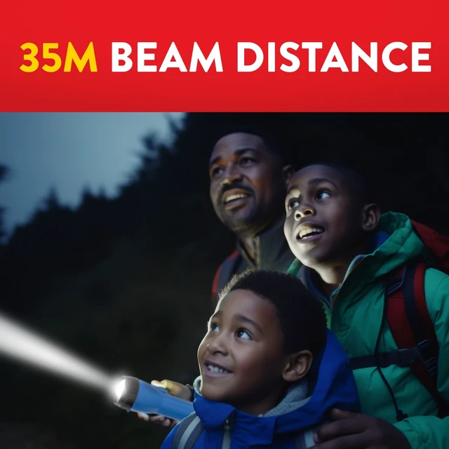 Alt view image 3 of 7 - LED Flashlight, Survival Gear and Camping Essentials, 8-Pack | Bulk flashlights for home use, flashlights for emergencies and outages, non-slip grip, AA batteries Included, blue/red