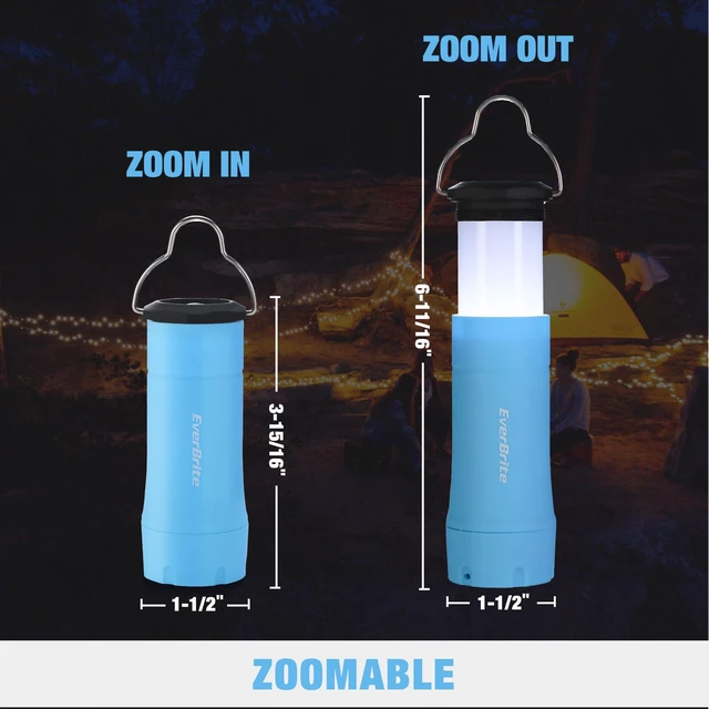 Alt view image 4 of 7 - 2-in-1 Mini Lantern and Flashlight 2 Pack, Zoomable Lantern | Zoomable Flashlight Lantern Camo, 3 Modes, Camping Essentials, Battery Powered Lantern for Hurricane, Hiking, Emergency, Home