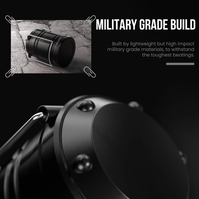 Alt view image 4 of 6 - LED Camping Lantern, 4 Pack Battery Powered Flashlight for Power Outages, Portable Collapsible Hanging Light Essential for Home, Outdoor, Emergency Lamp Survival Kit Gear for Hurricane, Black