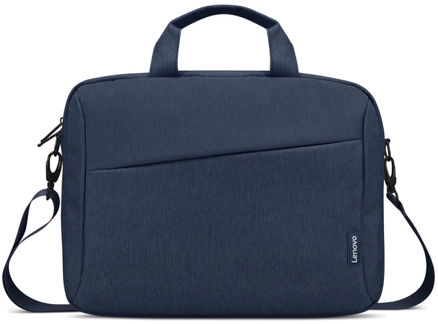 Main image of 16" Laptop Bag T210 (ECO), Water-Resistant Laptop Sleeve Case with EVA Protective Padding, Dual Compartments, Travel Strap, Eco-Friendly Recycled Material, Fits Up to 16-Inch Laptops, Navy