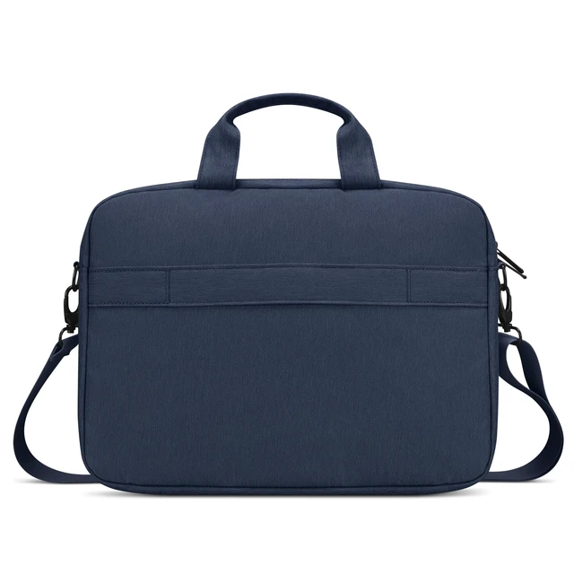Alt view image 6 of 7 - 16" Laptop Bag T210 (ECO), Water-Resistant Laptop Sleeve Case with EVA Protective Padding, Dual Compartments, Travel Strap, Eco-Friendly Recycled Material, Fits Up to 16-Inch Laptops, Navy