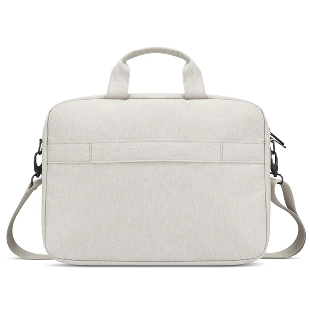 Alt view image 6 of 7 - 16" Laptop Bag T210 (ECO), Water-Resistant Laptop Sleeve Case with EVA Protective Padding, Dual Compartments, Travel Strap, Eco-Friendly Recycled Material, Fits Up to 16-Inch Laptops, Beige