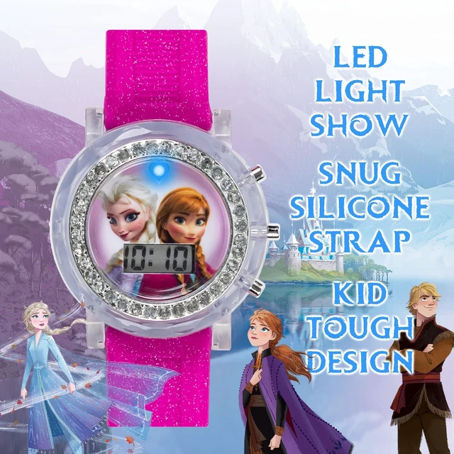 Alt view image 2 of 2 - Frozen Elsa and Anna LCD Watch with Silicone Band