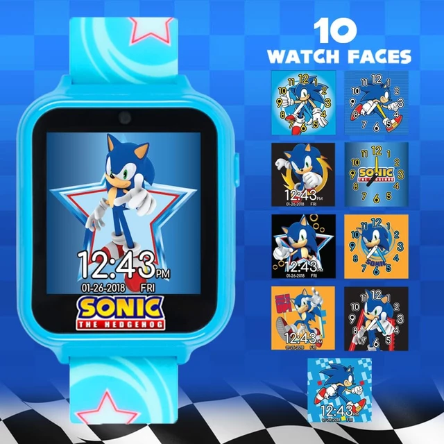 Alt view image 3 of 6 - SEGA Sonic the Hedgehog Educational Learning Touchscreen Smart Watch Toy for Boys, Girls, Toddlers - Selfie Cam, Learning Games, Alarm, Calculator, Pedometer (Model: SNC4055AZ)