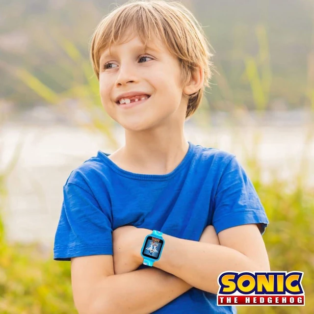 Alt view image 2 of 6 - SEGA Sonic the Hedgehog Educational Learning Touchscreen Smart Watch Toy for Boys, Girls, Toddlers - Selfie Cam, Learning Games, Alarm, Calculator, Pedometer (Model: SNC4055AZ)