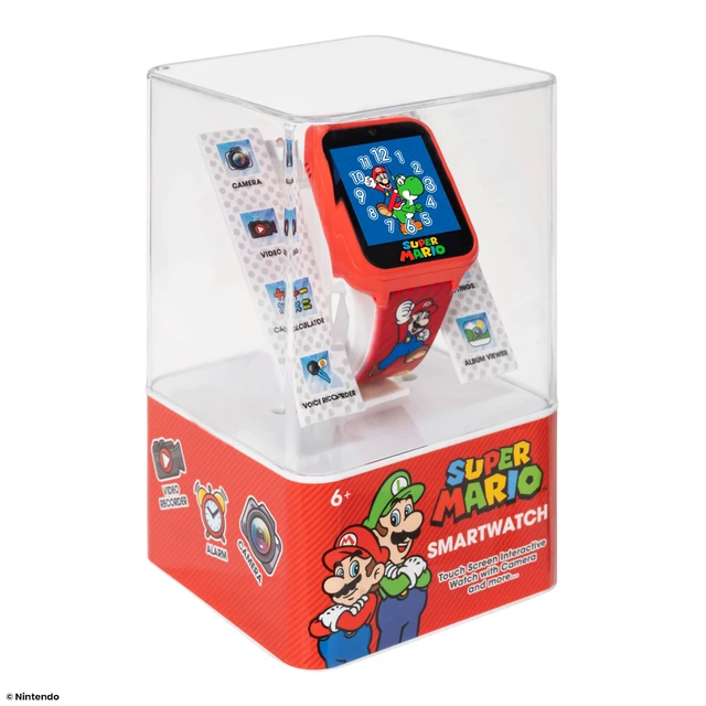 Alt view image 3 of 4 - Super Mario Kids Interactive Smartwatch with Camera, Custom Watch Faces Fits Wrists 5.5'' to 8''