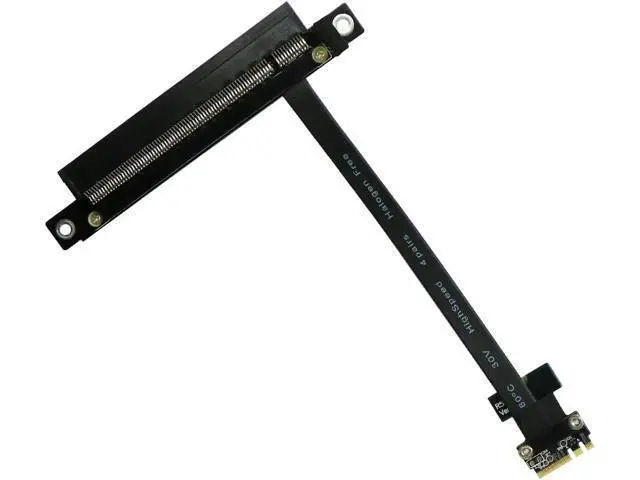 Alt view image 5 of 7 - ADT-Link M.2 WiFi A.E Key A+E to PCI-e 4X x4 Riser Extender Adapter Card Ribbon Gen3.0 Cable AE Key A E for PCIE 3.0 x1 x4 x16 M2 Card (80cm,R52SL)