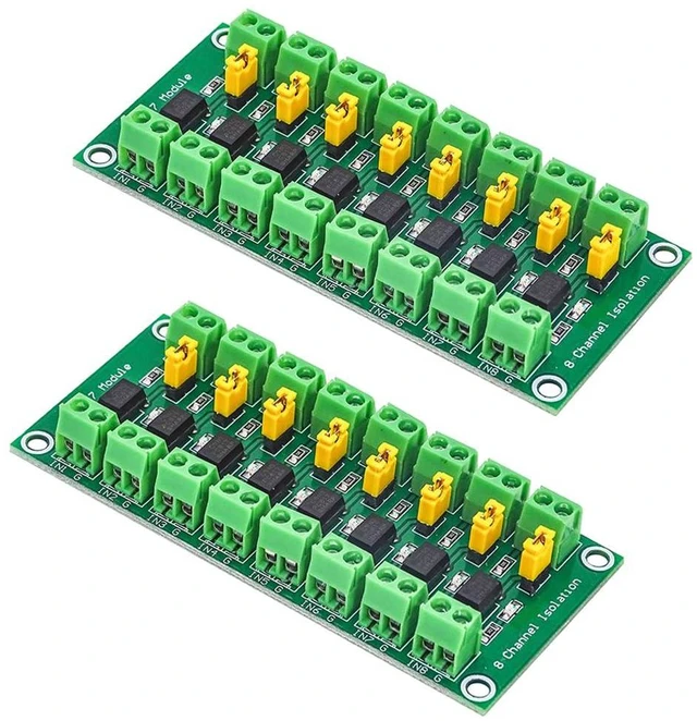 Main image of TERRA HAVEN 2pcs PC817 8 Channel Optocoupler Isolation Board 817 Voltage Isolation Module Voltage Converter Module 3.6-30V Photoelectric Isolated Module(2/4/8 Channel Optional)