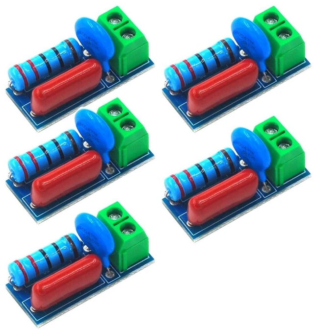 Main image of TERRA HAVEN 5pcs RC Absorption Circuit Module Circuit Anti Interference Protection Electromagnetic Surge Protection for Relay Switch Thyristor