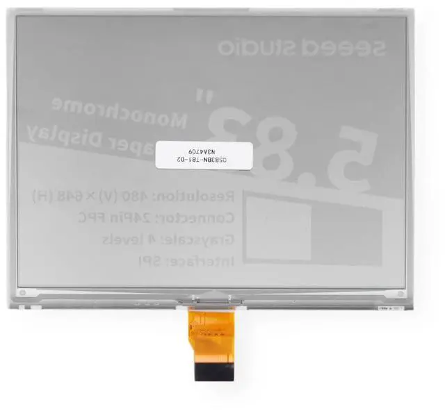 Alt view image 3 of 7 - 1pc 5.83 Inch Monochrome ePaper Display, 648x480 Resolution, SPI Interface, Compatible with Arduino/XIAO/STM32