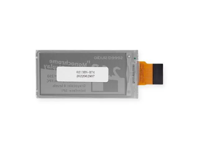 Alt view image 3 of 7 - 1pc 2.13 Inch Monochrome ePaper Display, 122x250 Resolution