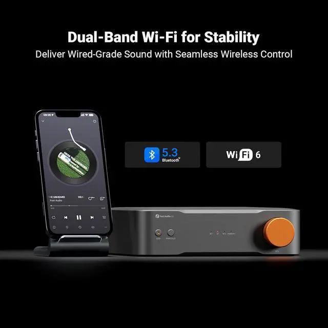 Alt view image 4 of 7 - S3 HiFi Music Streamer DAC Preamp, AK4493SEQ DAC Wi-Fi 6 Bluetooth 5.3, Digital Transport with XLR Balanced/Optical/Sub Out/HDMI eARC, AirPlay 2 Spotify Connect Tidal, 5-Band EQ