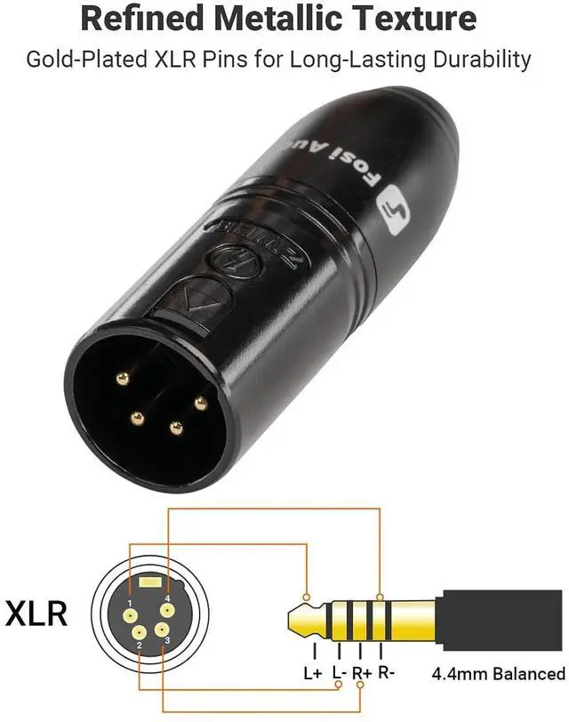 Alt view image 3 of 5 - 4.4mm to XLR Adaptor for i5 Planar Magnetic Headphones