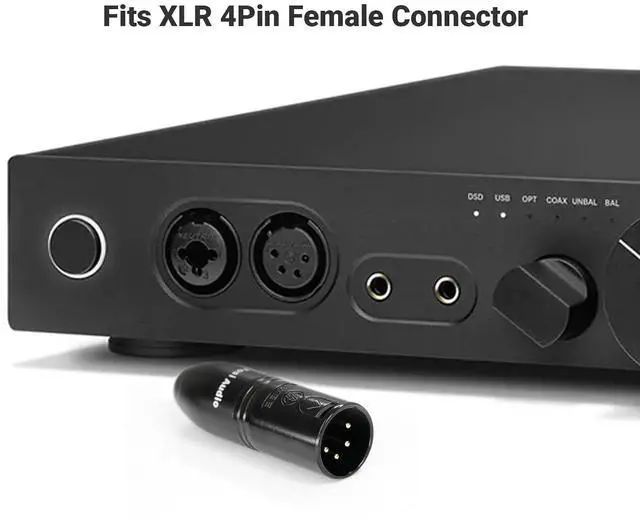 Alt view image 5 of 5 - 4.4mm to XLR Adaptor for i5 Planar Magnetic Headphones