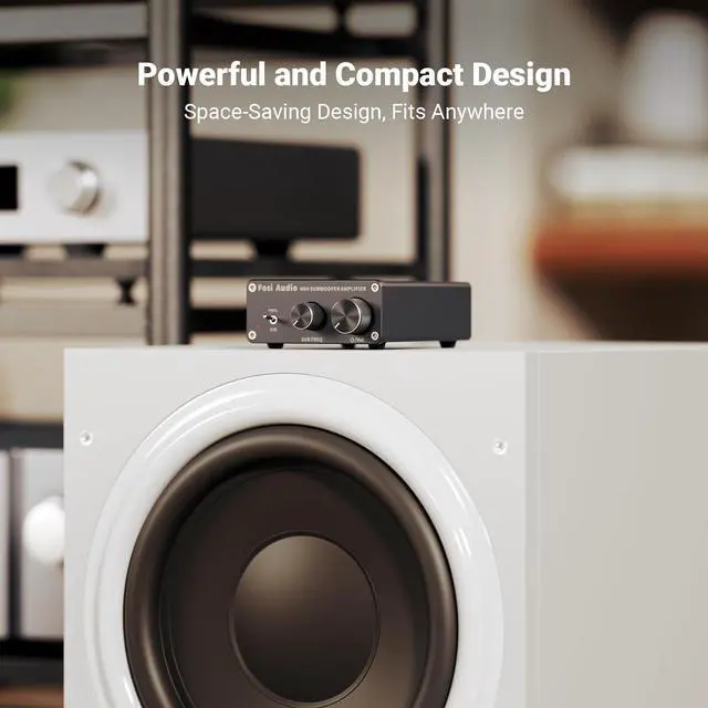 Alt view image 2 of 7 - M04 Subwoofer Amplifier for Home Theater Mono Channel Digital Class D Integrated Power Amp for Passive Speakers Subwoofer
