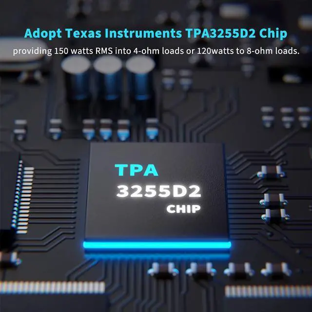 Alt view image 3 of 7 - M03 200 Watt TPA3255 Subwoofer Amplifier Mini Mono Channel Audio Power Amp for Home Theater Full-Frequency and SUB Bass Switchable with 32V/5A Power Supply