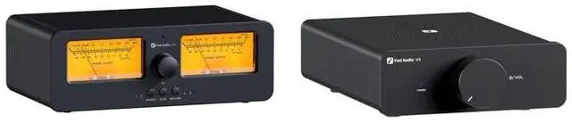 Main image of LC30 VU Meter Amplifier Speaker Selector Switch Box and V3 Stereo Amplifier Class D Mini Amp 2 Channel Audio for Home Theater