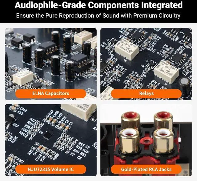 Alt view image 3 of 7 - ZP3 Balanced Preamp for Home Audio and 3.5mm to RCA Cable 3.9Ft