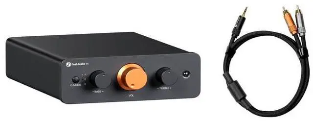 Main image of P4 Mini Preamp with 3 RCA Inputs, Home Audio Stereo Pre amp and 3.5mm to RCA Cable 3.9Ft
