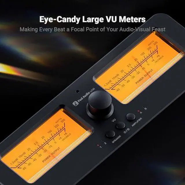 Alt view image 3 of 7 - LC30 VU Meter Amplifier Speaker Selector Switch Box and V3 Stereo Amplifier Class D Mini Amp 2 Channel Audio for Home Theater