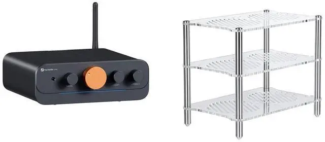 Main image of Acrylic Amplifier Rack and HT4S Bluetooth Amplifier for Outdoor Speakers, 4 Channel Power Amp