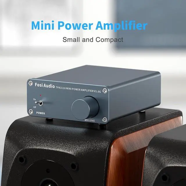 Alt view image 7 of 7 - V1.0G 2 Channel Class D Mini Stereo Amplifier and Box X3 Bluetooth 5.0 Phono Preamp Turntable Preamplifier