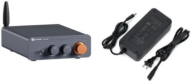 Main image of 48V 5A Power Adapter Supply and BT20A Pro 300W x2 TPA3255 Bluetooth 5.0 Home Audio Stereo 2 Channel Amplifier