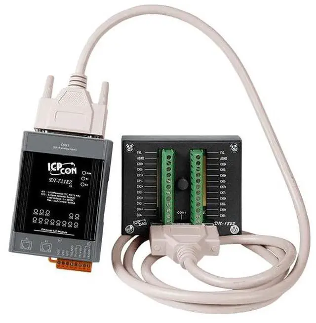 Main image of ET-7218Z/S2 10 Ch. Thermocouple 3 Ch. Digital Output Remote I/O Module. Includes Daughterboard and Cable