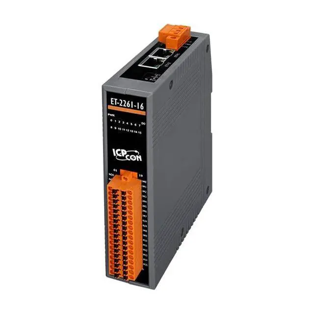 Alt view image 4 of 4 - ET-2261-16 Modbus TCP/UDP & MQTT Remote I/O Module. Ethernet Data Acquisition Module with 16 Channels of Form A Power Relay Output.